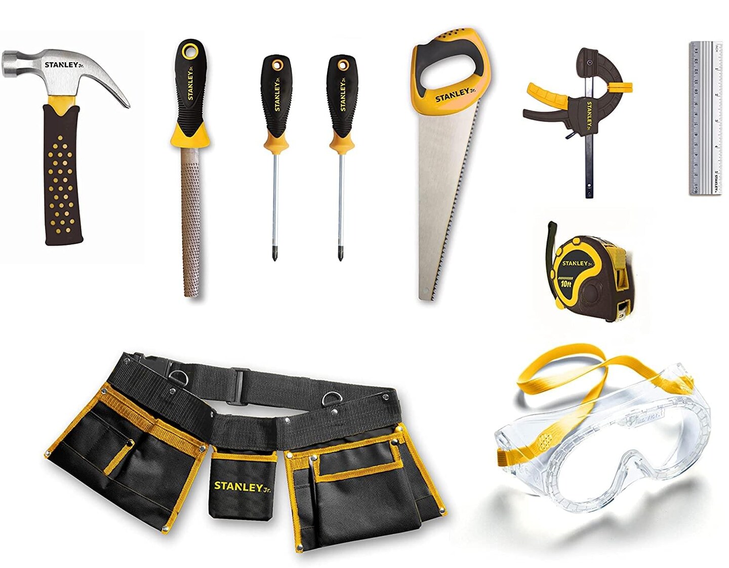 Stanley Jr. 10 Piece Tool Set | Real Tools for Kids | Michaels