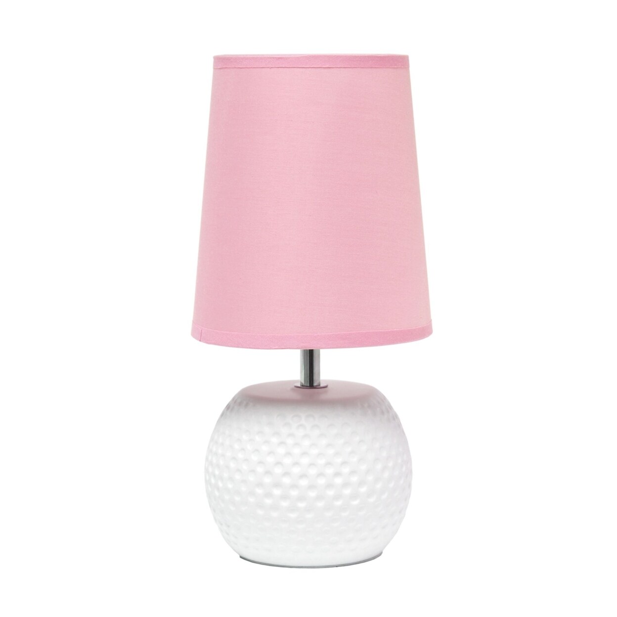 Simple Designs   Studded Texture Ceramic Table Lamp -  Pink