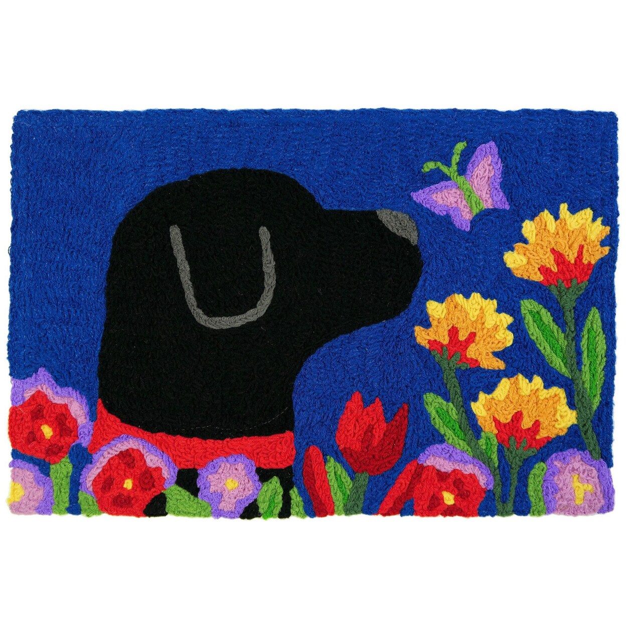 Jellybean Home Decorative Indoor Accent Rug Garden Lab - 20&#x22; X 30&#x22;