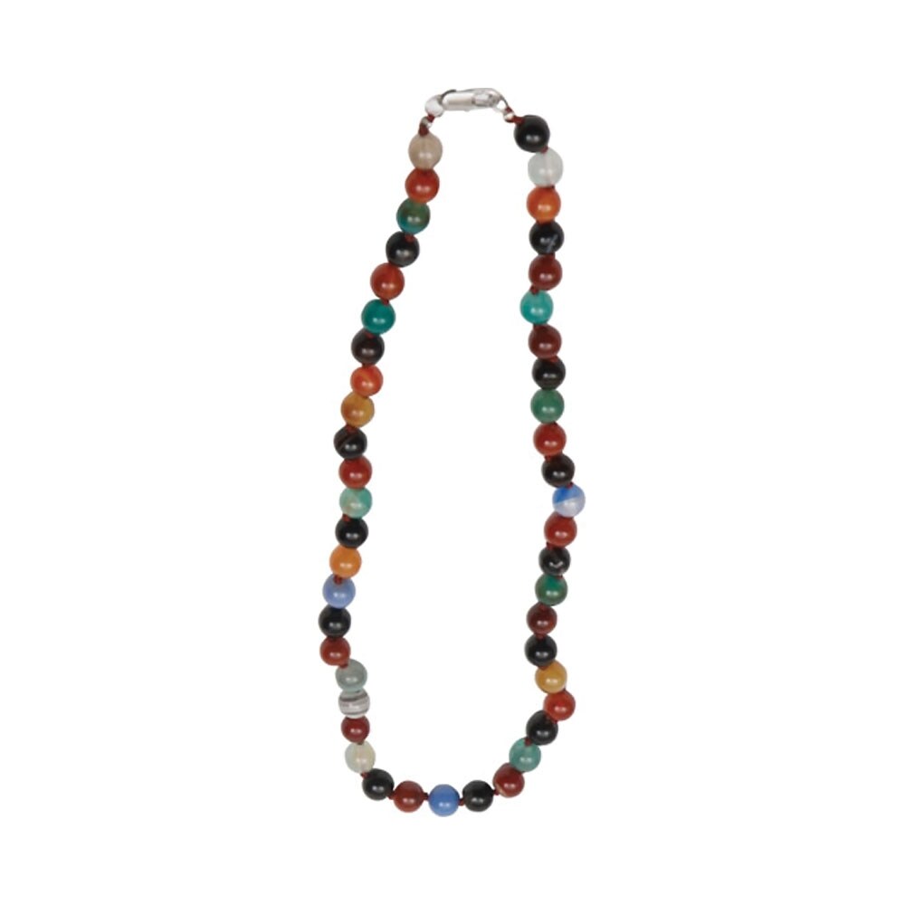 PremiumConnection   Multicolor Flower Agate Necklace