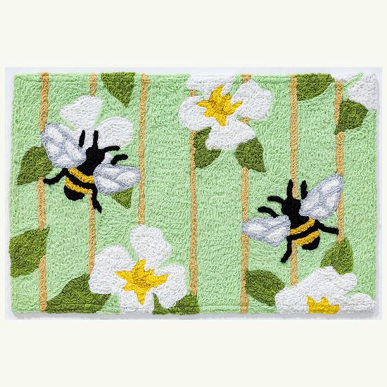 Jellybean Home Decorative Indoor Accent Rug Honey Bees - 20&#x22; X 30&#x22;