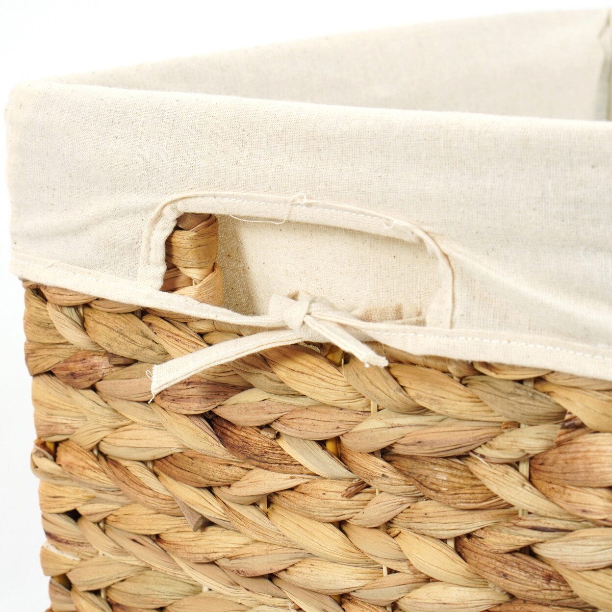 Handmade Water Hyacinth Wicker Laundry Hamper With Lid Natural Large Medium Small