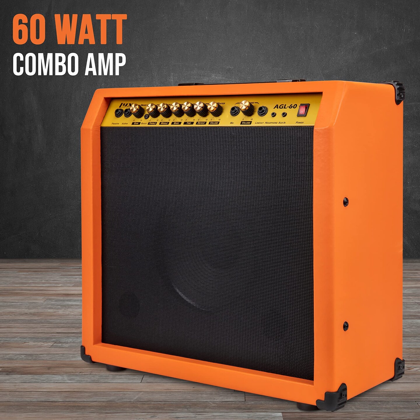 LyxPro Electric Guitar Amp, 60 Watt Portable Amplifier
