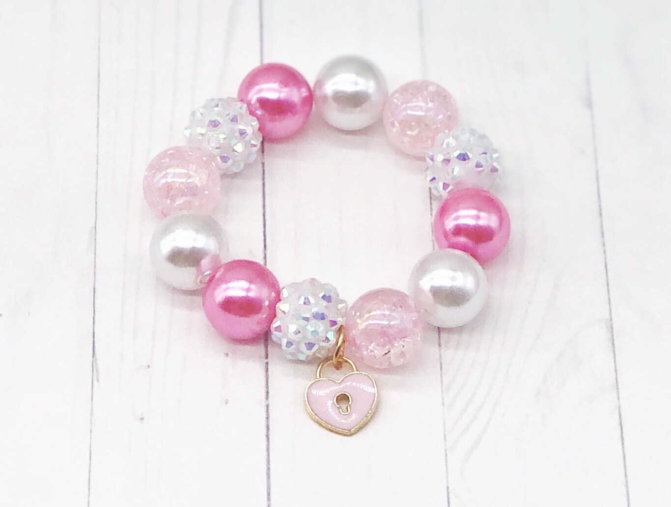 Amazon.com: PinkSheep Beads Bracelets for Kids, Girls Friendship Charm  Bracelet, Crystal Beads, 10 PC, Party Favor : Toys & Games