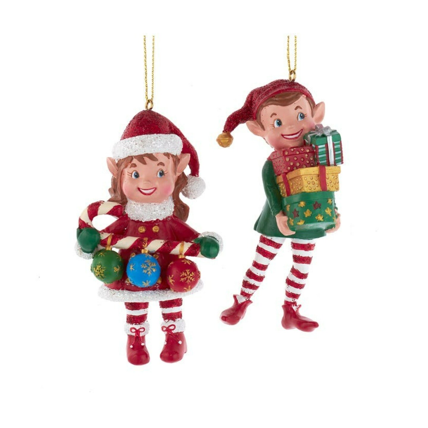 KSA Pack of 12 Red and Green Battery Operated LED Lantern Christmas  Ornaments 5