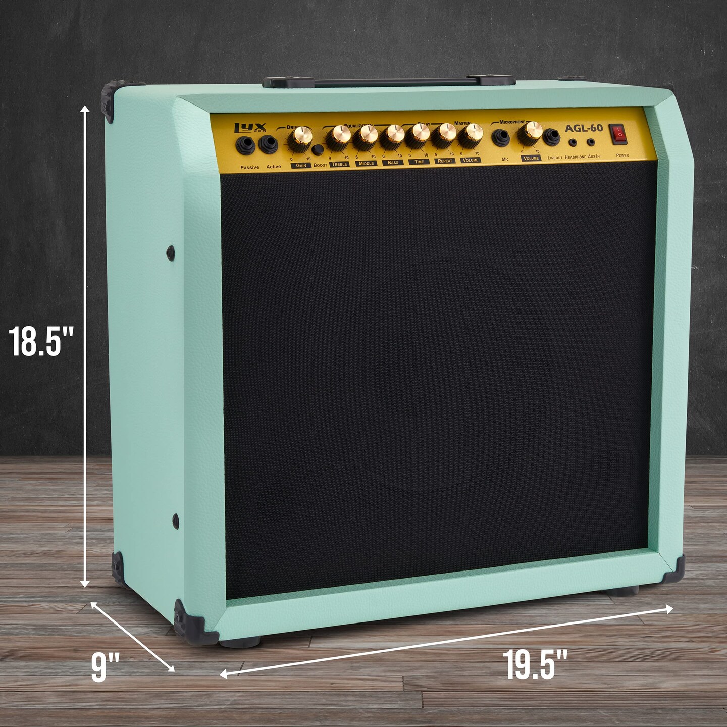 LyxPro Electric Guitar Amp, 60 Watt Portable Amplifier