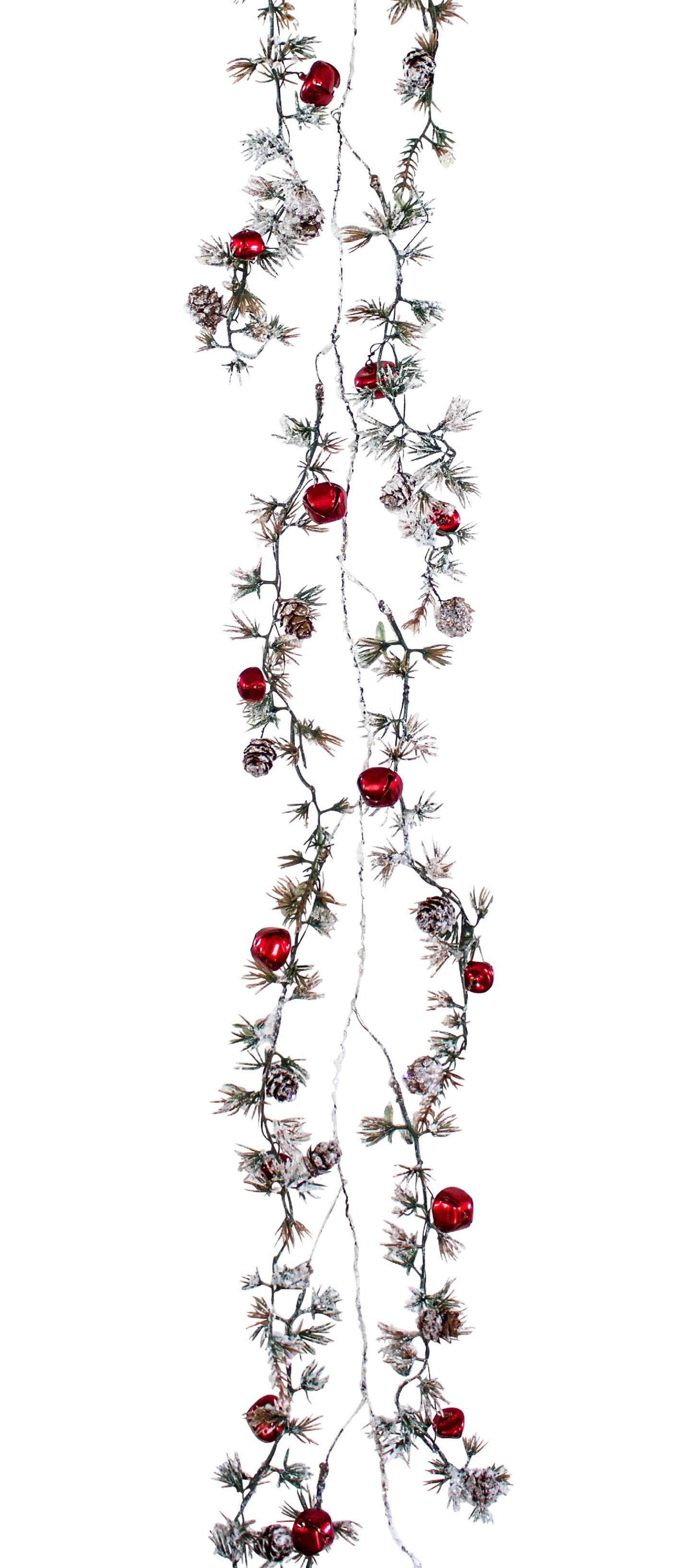 Melrose International Glittered Pine with Sleigh Bell Wreath 22