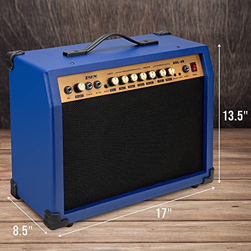 LyxPro Electric Guitar Amp, 40 Watt Portable Amplifier