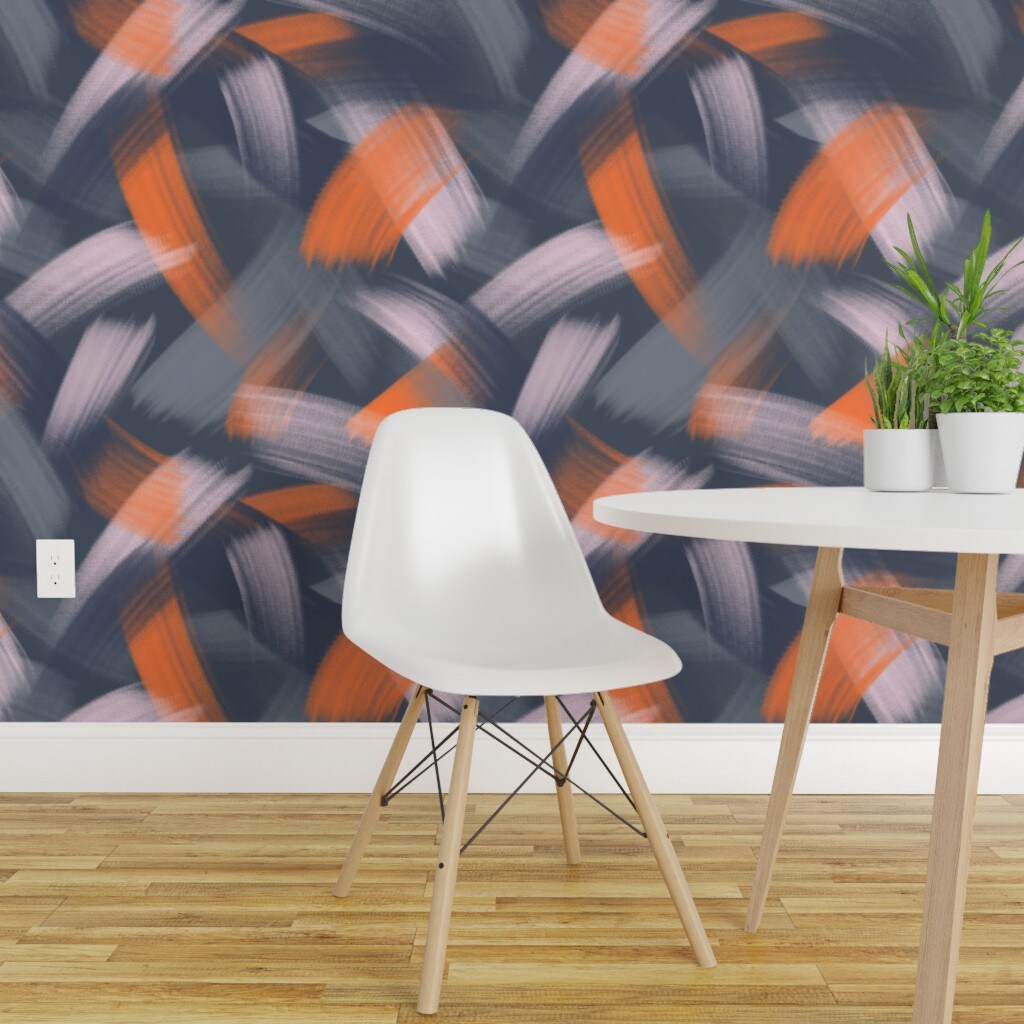 Retro Pattern Removable Wallpaper Groovy Vintage Wall Cling Decorati