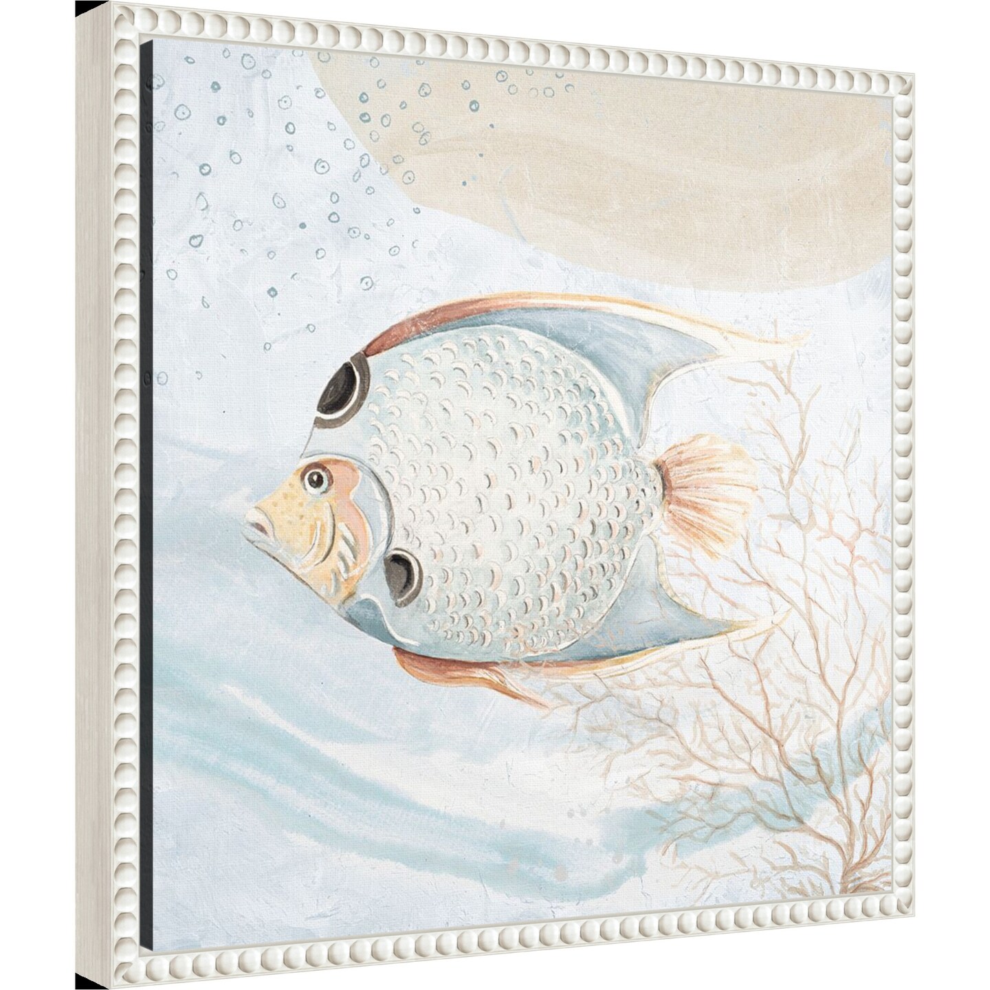 Ocean Oasis Bubbles Tropical Fish by Patricia Pinto Framed Canvas Wall Art