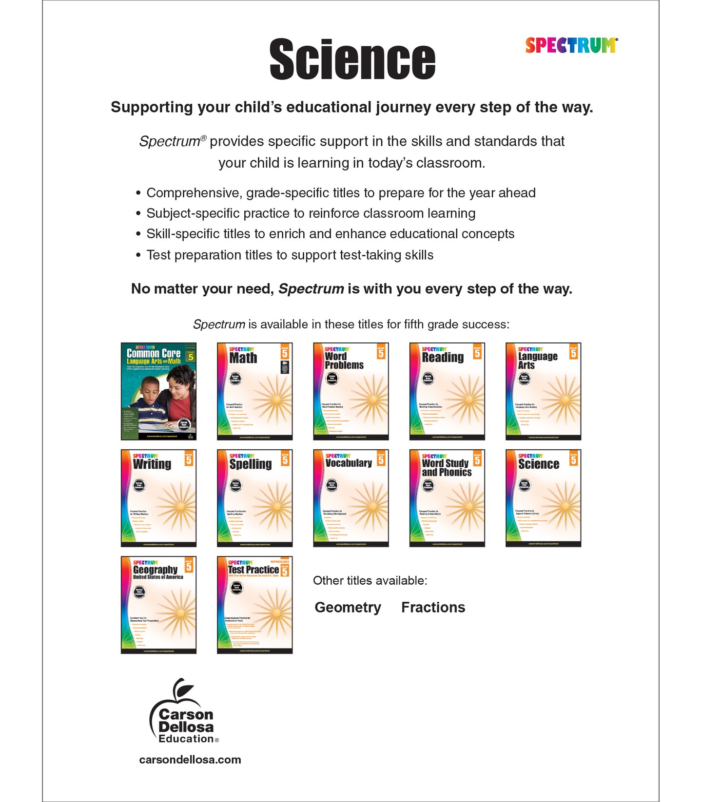 Spectrum Grade 5 Science Workbook, Natural, Earth, Life Sciences, and More With Scientific Research Activities and Safety Tips, Classroom or Homeschool Curriculum