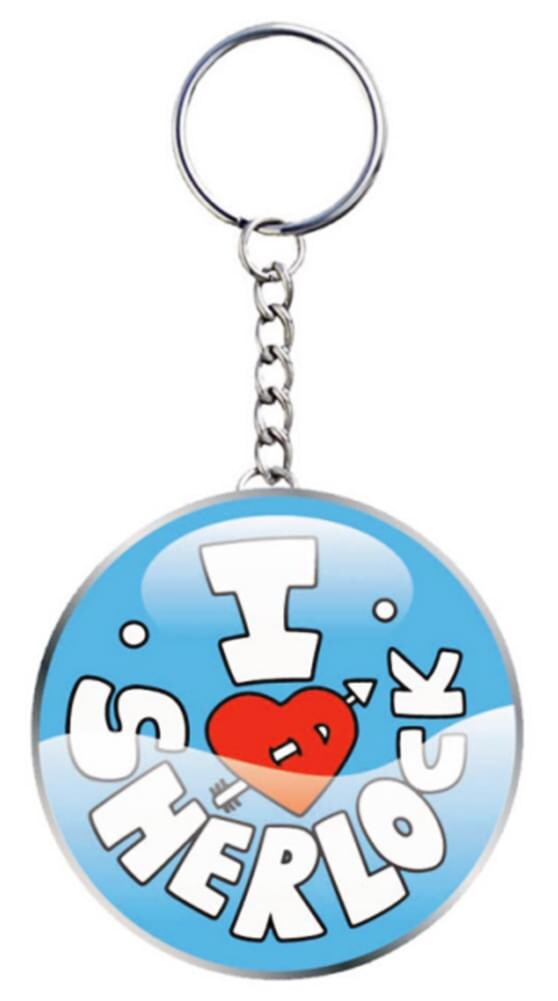 Sherlock &#x22;I Heart Sherlock&#x22; Keychain
