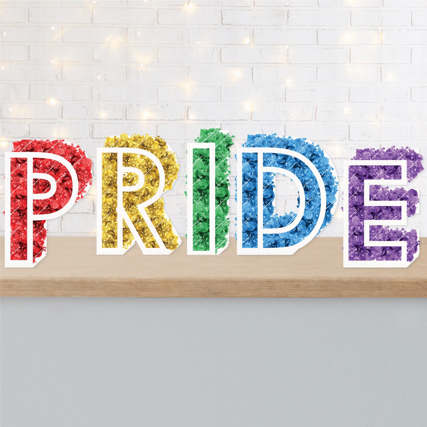 Big Dot of Happiness Pride Marquee Letters 20 Inch Pride Table