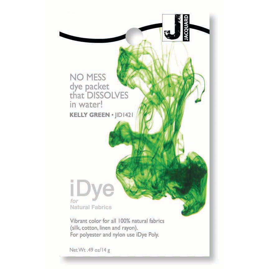 Jacquard 100% Natural Fabric iDye, Kelly Green