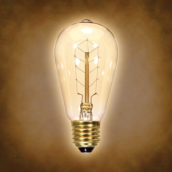 Satco 40w 120v Hairpin Antique Carbon Filament Light Bulb