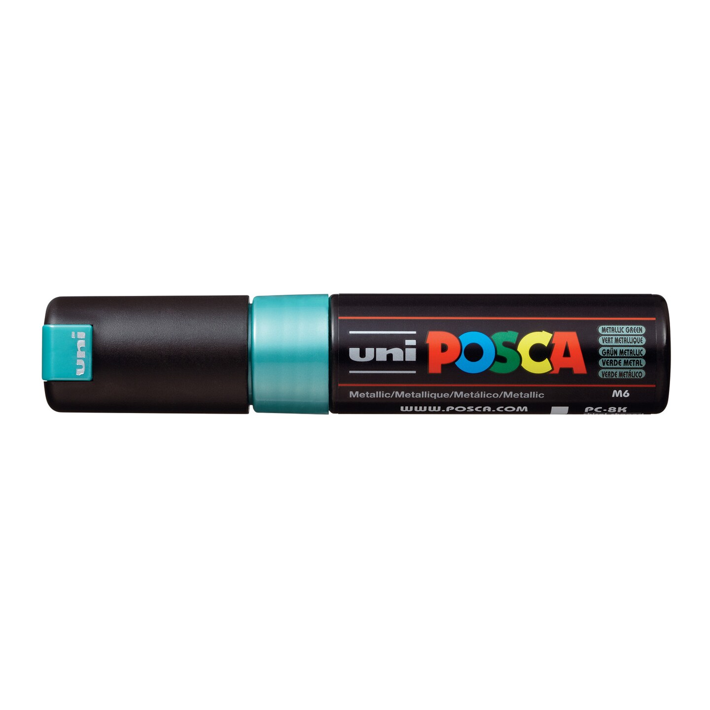 POSCA Paint Marker, PC-8K Broad Chisel, Metallic Green