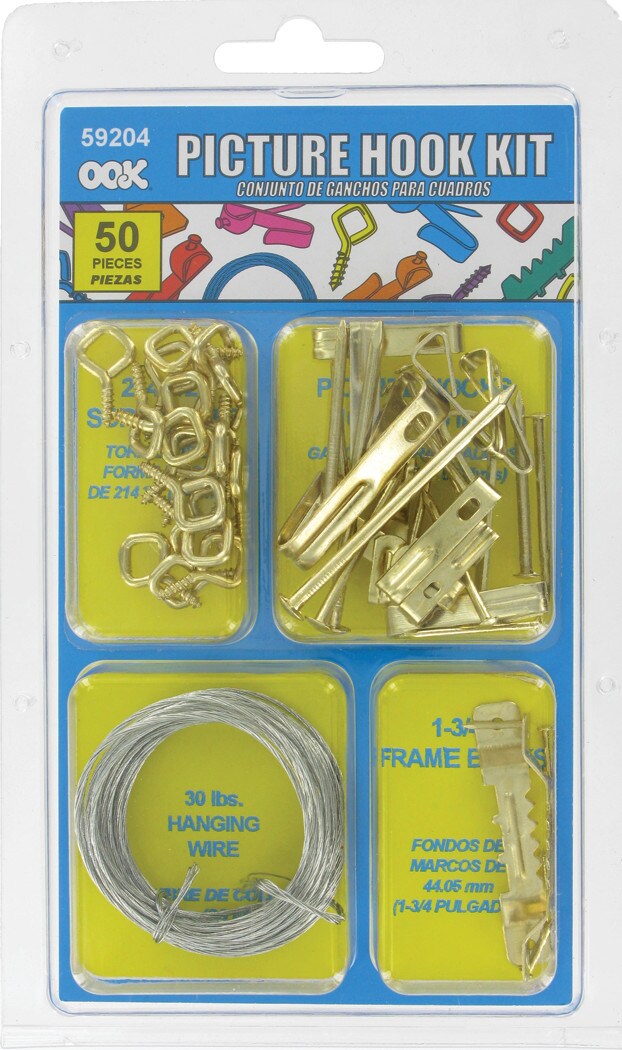 Ook Picture Hook Kit, 50-Pieces