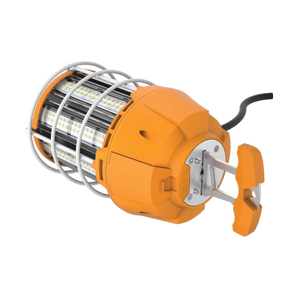 Satco 100w LED Hi-Lumen temporary Hi-Bay Caged lamp 5000K 120v