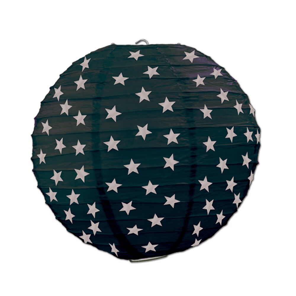 Beistle Star Paper Lanterns 9 1 by 2&#x22; - 6 Pack (3 Per Package)