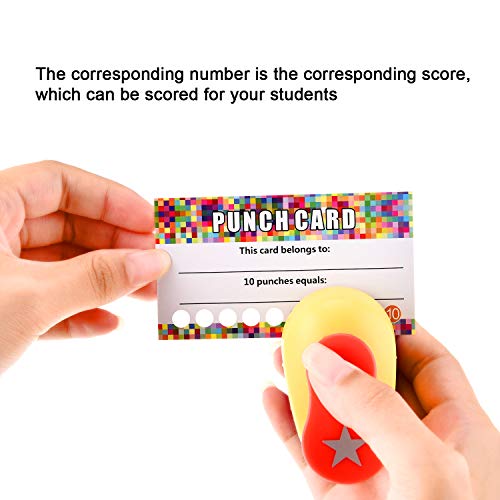 320 Pieces Punch Cards, Incentive Loyalty Reward Card Student Awards  Loyalty Cards for Business, Classroom, Kids Behavior, Students, Teachers,  3.5 x 2