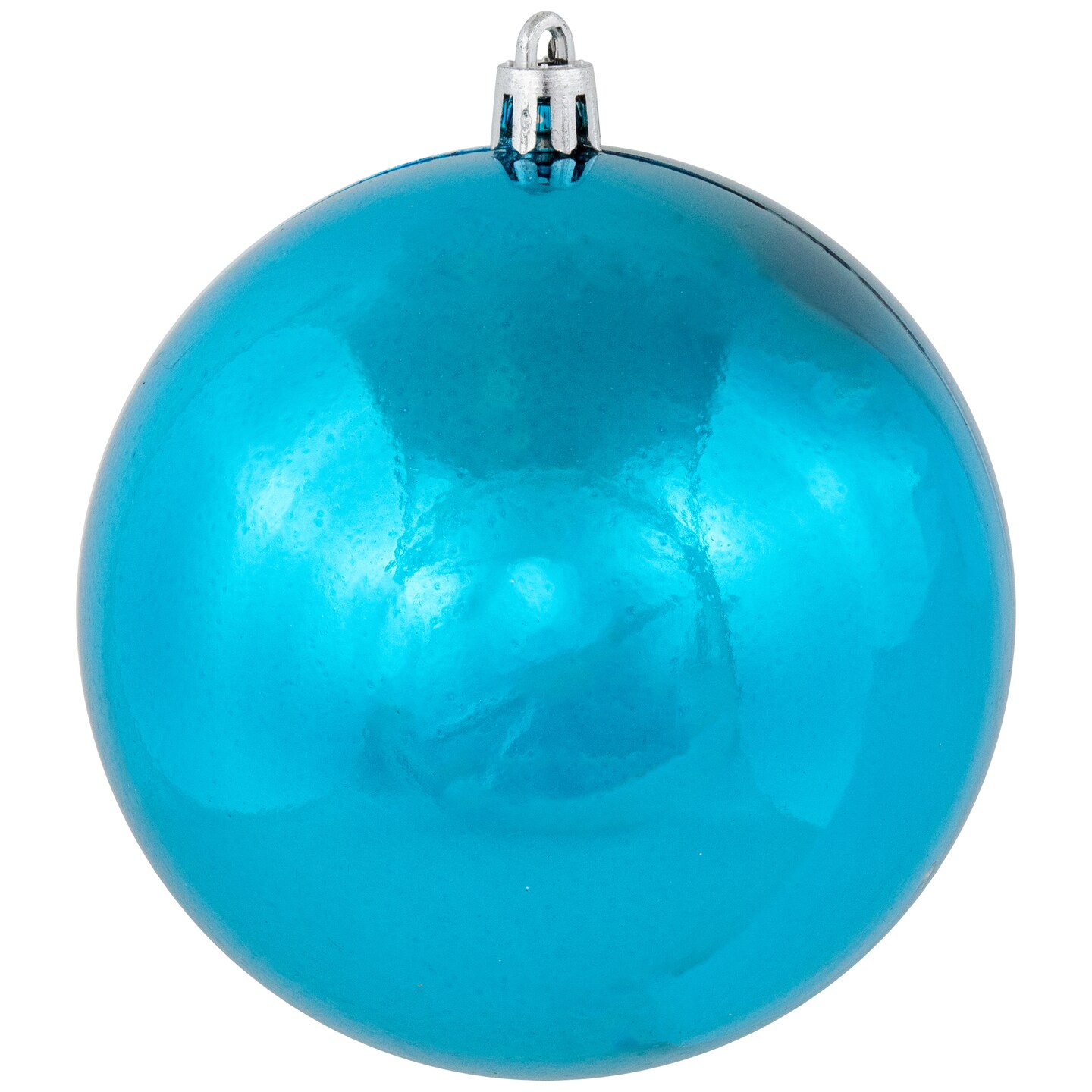 Northlight Shiny Turquoise Blue Shatterproof Christmas Ball Ornament 4&#x22; (100mm)