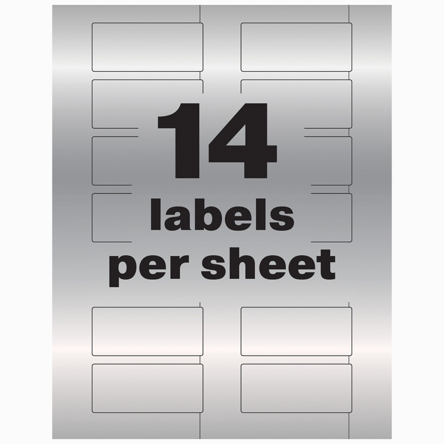 Avery PermaTrack Metallic Asset Tag Labels, 1-1/4&#x22; x 2-3/4&#x22;, 112 Asset Tags (61528)