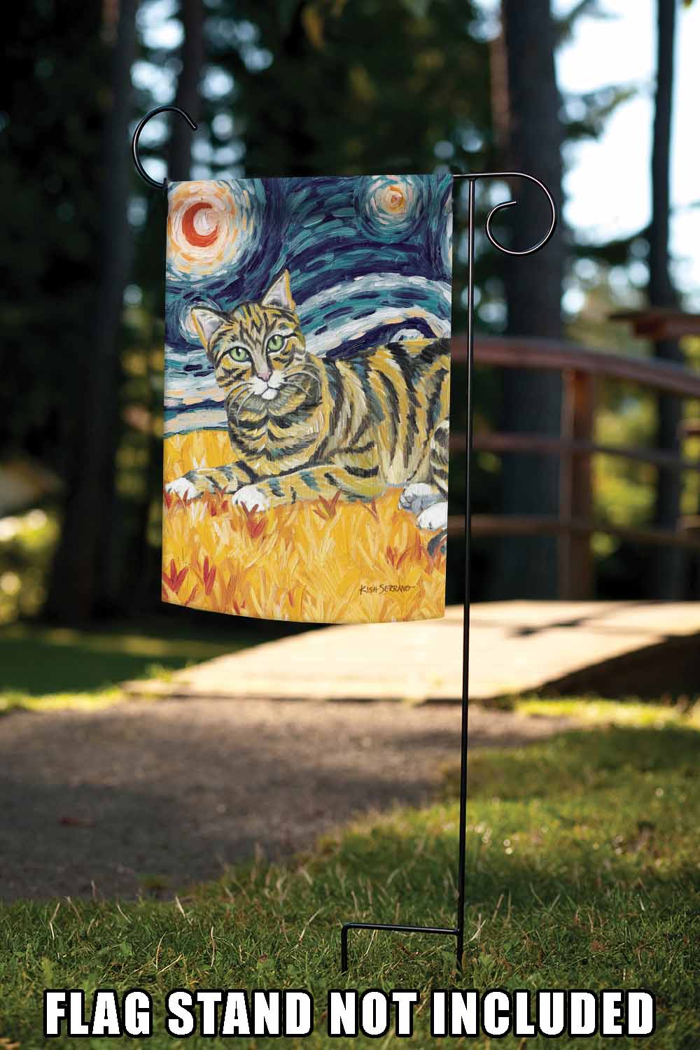 Van Meow- Tabby Kitty Decorative Cat Flag