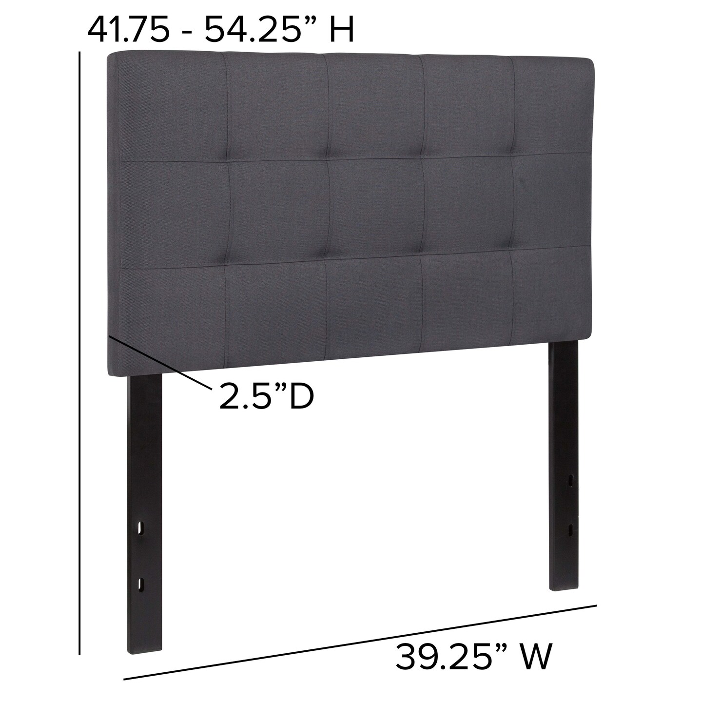 Emma and Oliver Quilted Tufted Upholstered Headboard