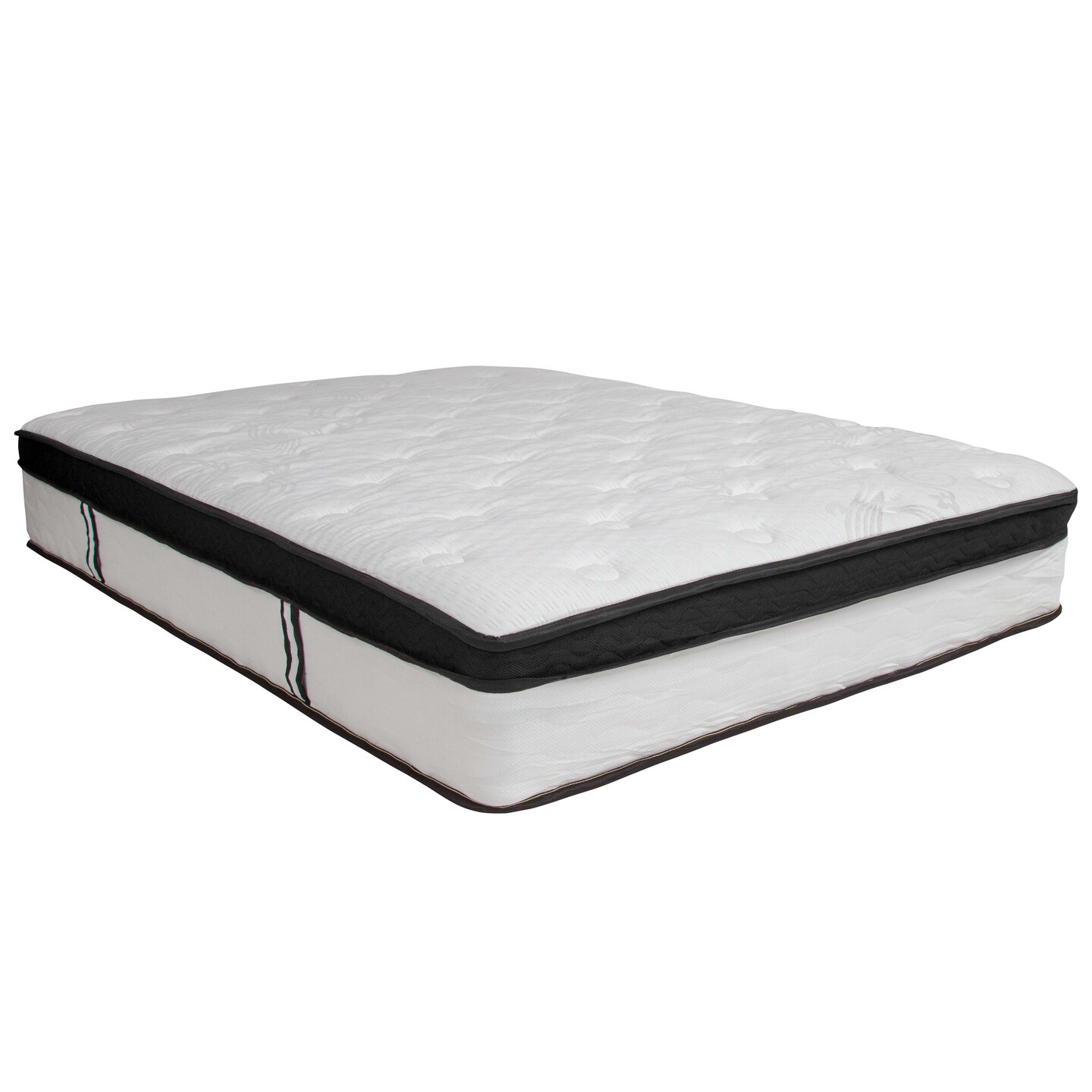 Merrick Lane Hulen 12 Inch Hybrid Pocket Spring &#x26; CertiPUR-US Certified Memory Foam Mattress