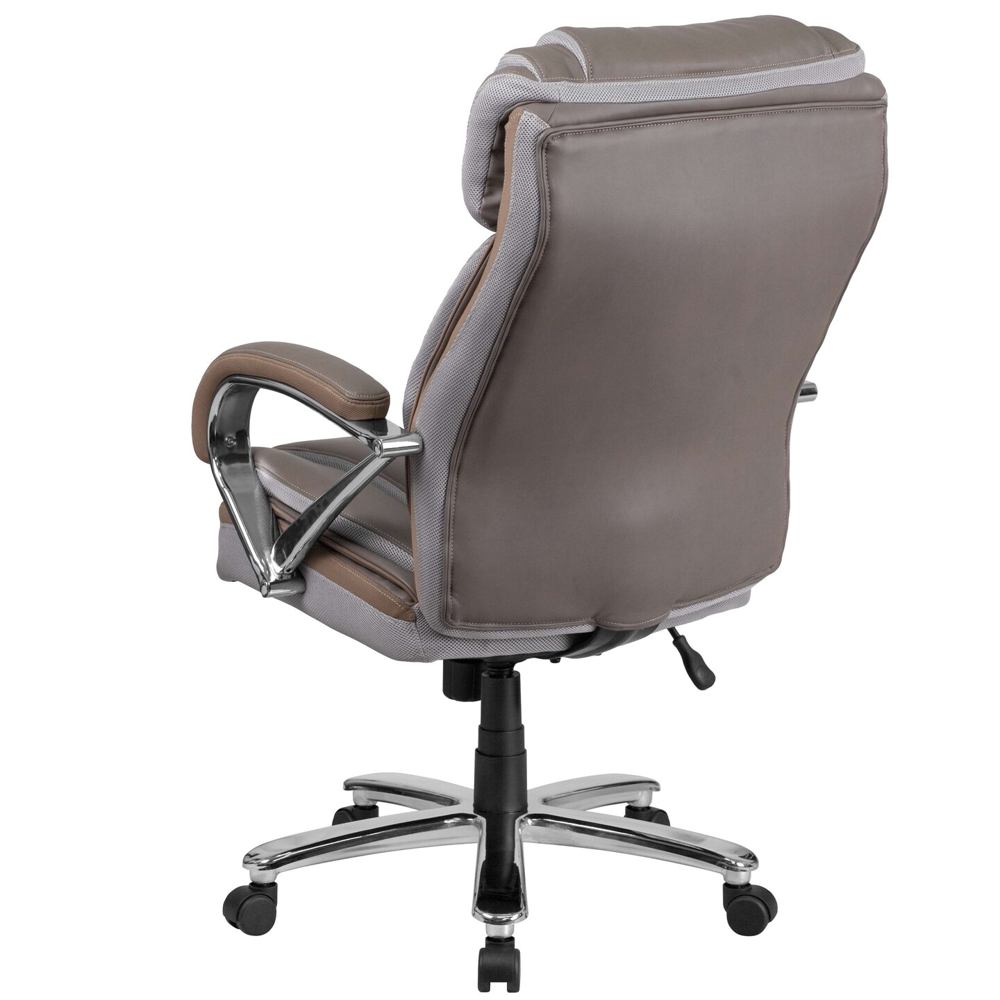 Emma and Oliver 500 lb. Big &#x26; Tall LeatherSoft Executive Ergonomic Office Chair with Wide Seat
