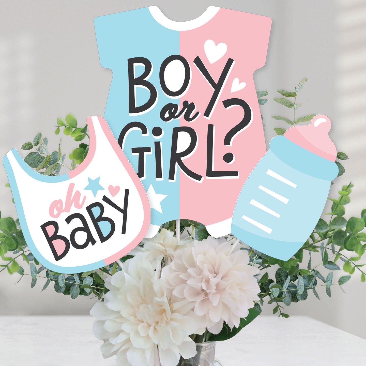 Big Dot of Happiness Baby Gender Reveal - Team Boy or Girl Party