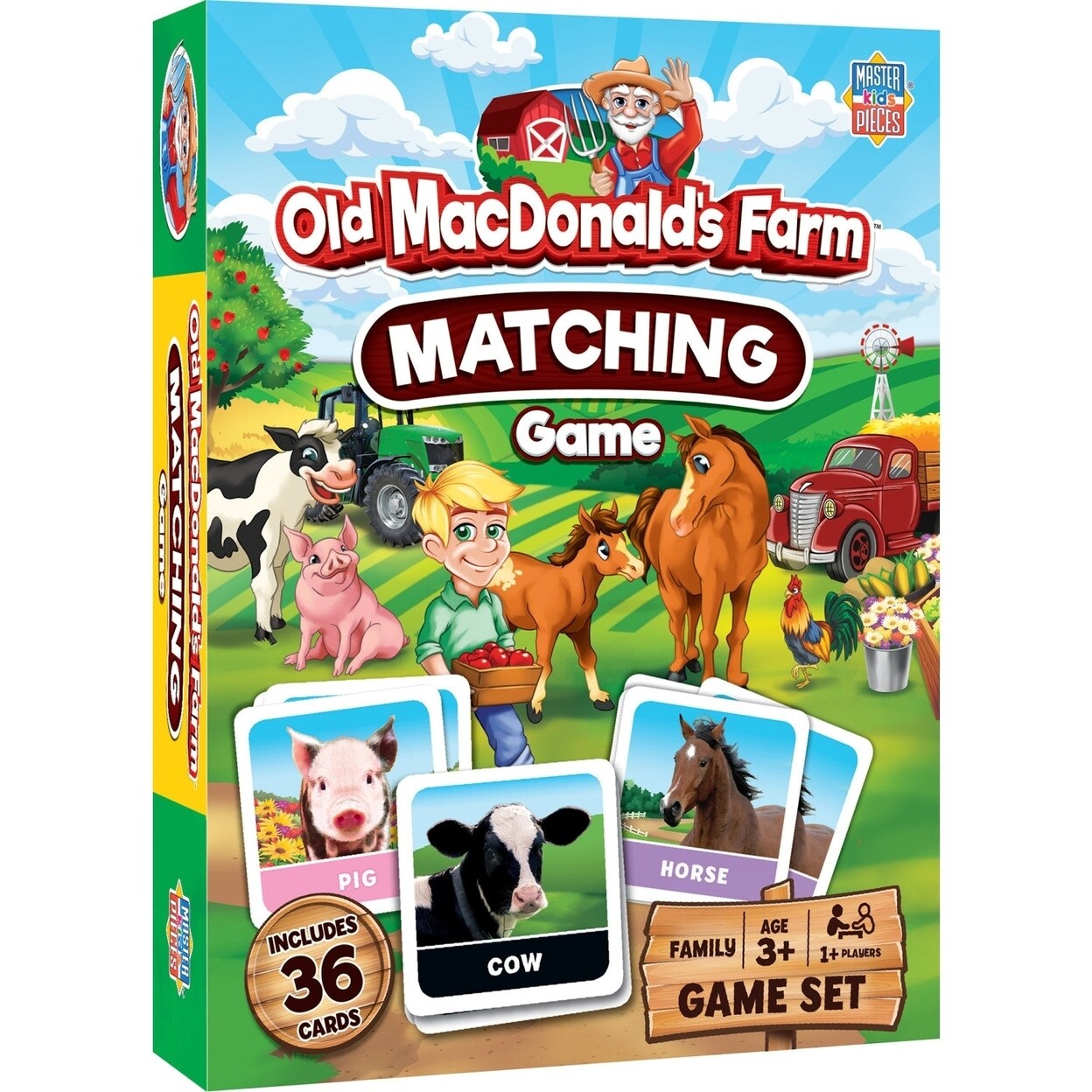 Old Macdonalds Farm Matching Game By Masterpieces Fun Family Memory Game