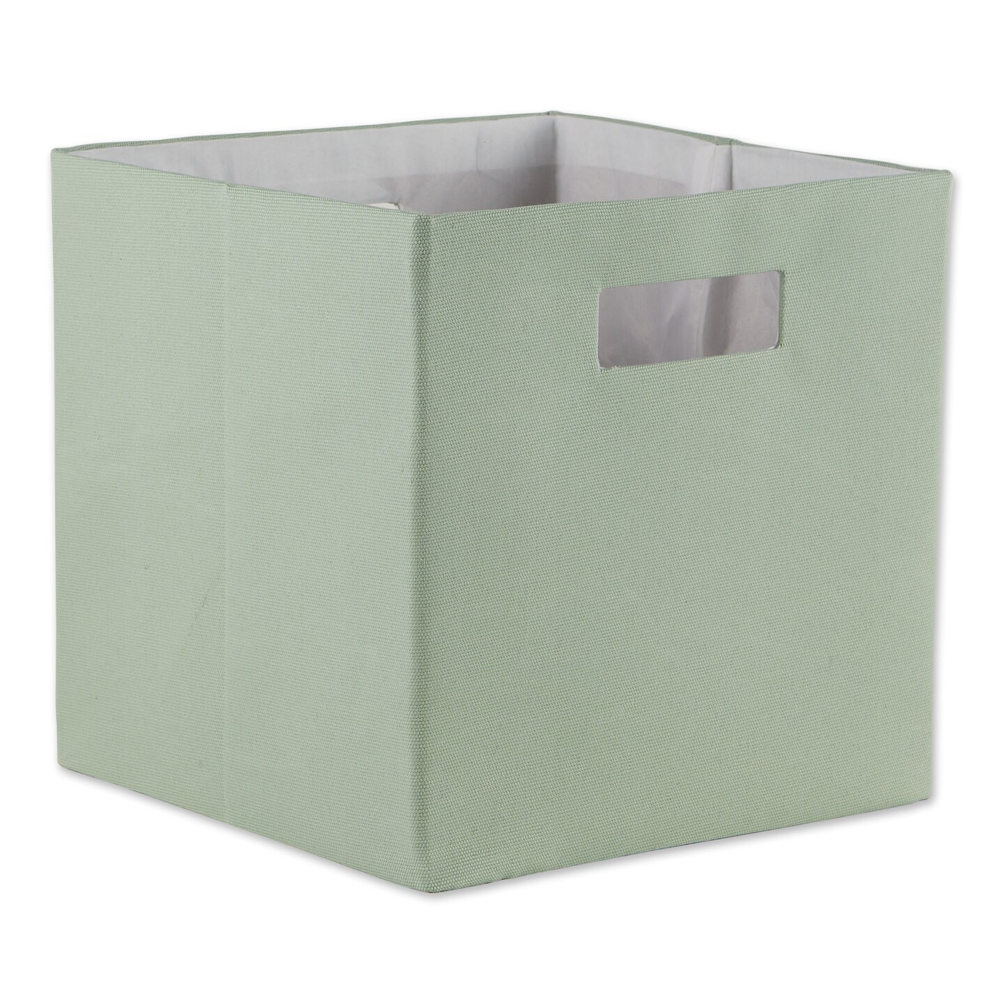 Contemporary Home Living 11" Mint Green Solid Cube Square Storage Bin