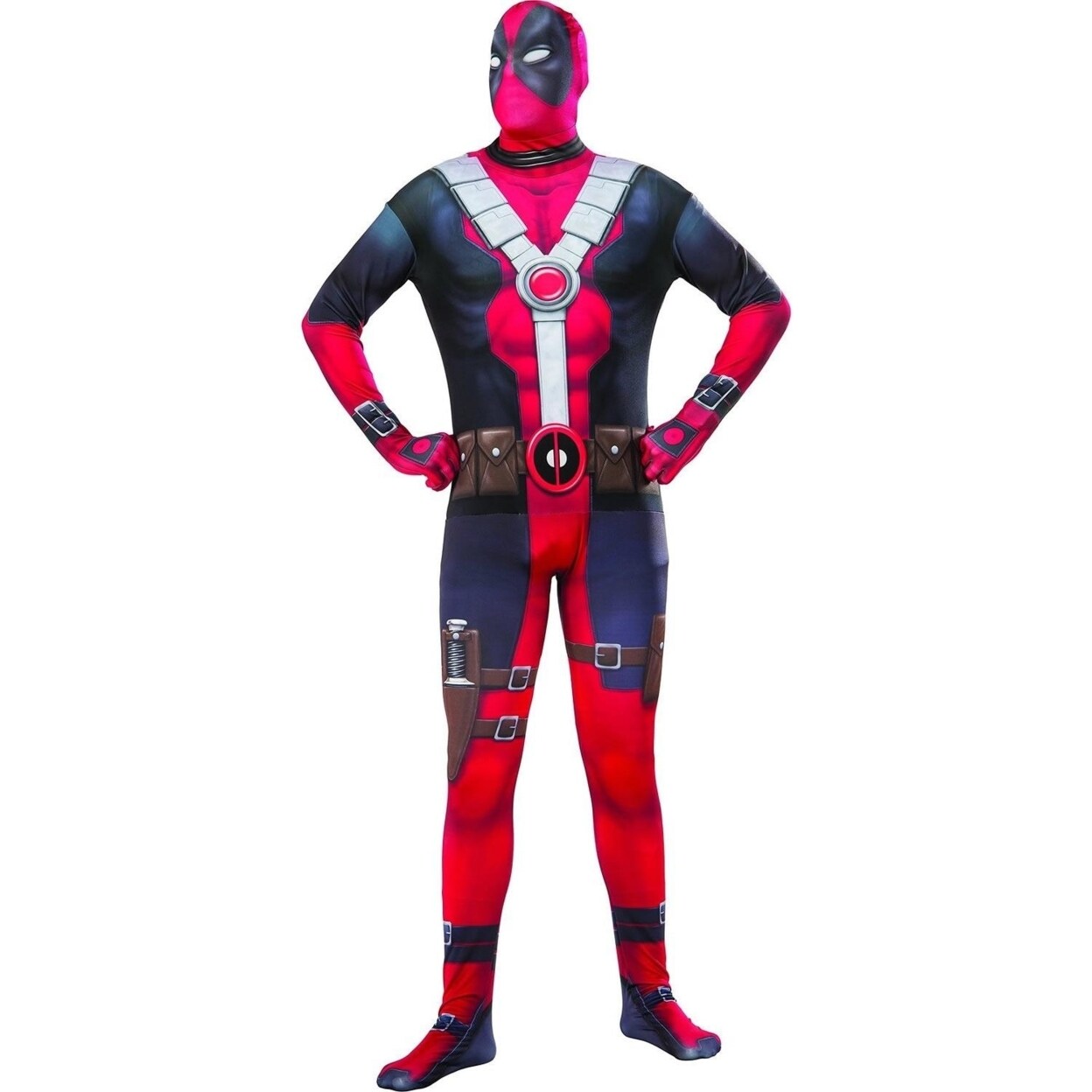Rubie's Deadpool 2nd Skin Mens Standard Size Costume Marvel Bodysuit Entire Rubies