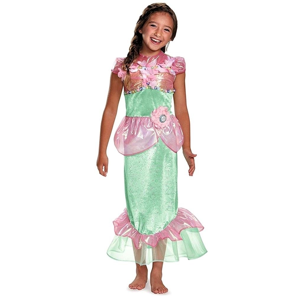 Disguise Storybook Magical Mermaid Princess size XS 3T-4T Dress Costume Toddler Kids Girls
