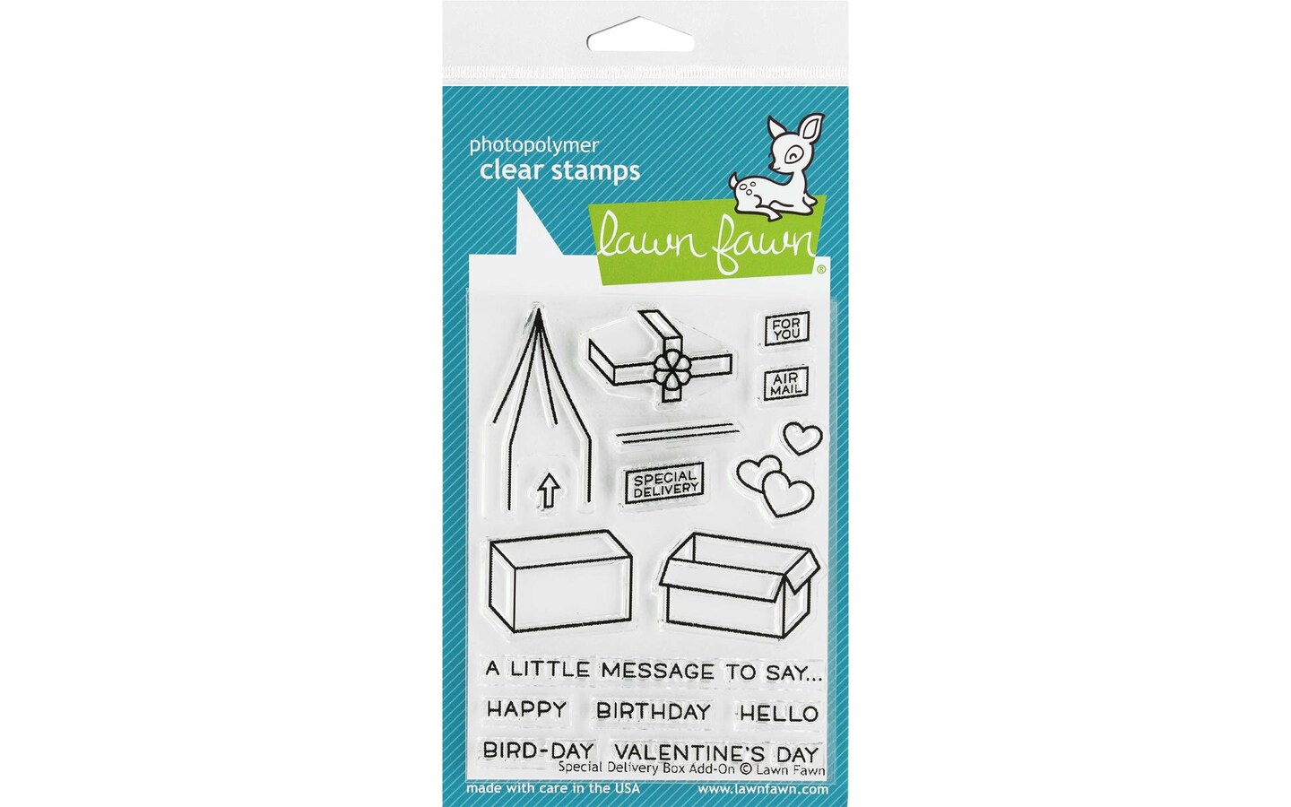 Lawn Fawn Clear Stamp Special Delivery Box Add On