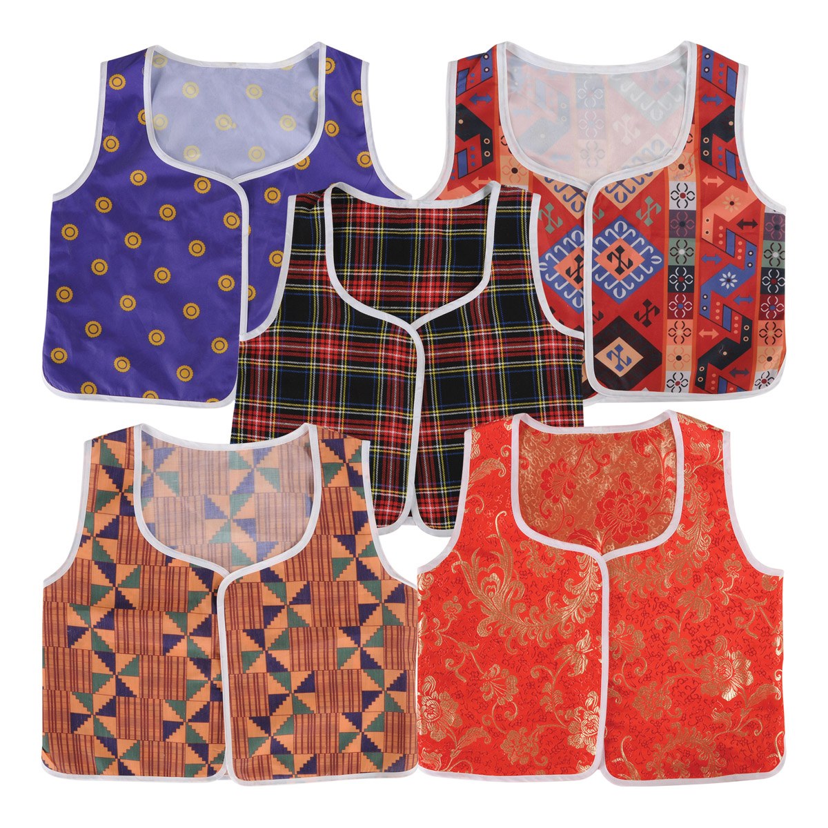 Kaplan Early Learning Company Toddler Multicultural Vests - Set of 5