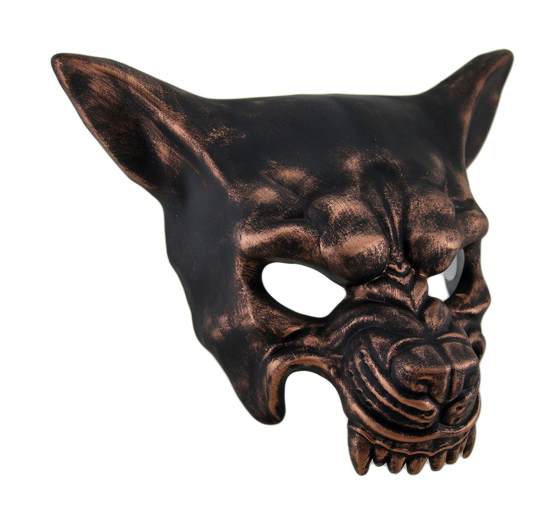 Snarling Wolf Metallic Half Face Mask | Michaels