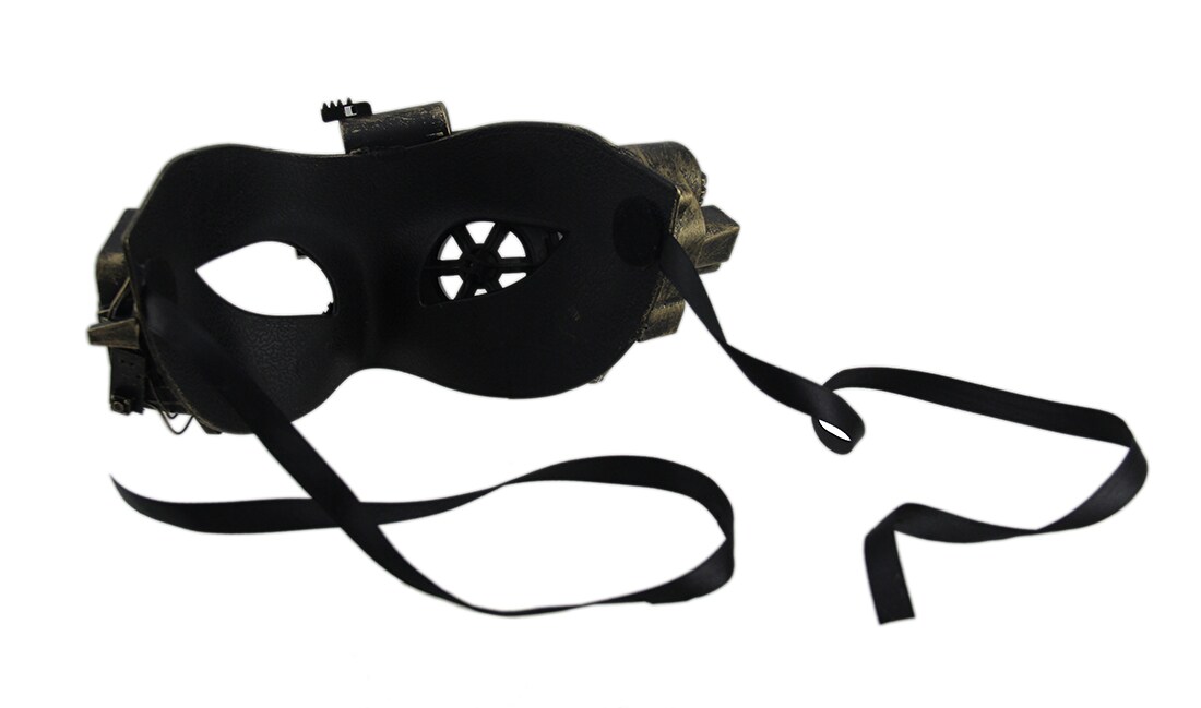 Tread Punk LED Light Up Metallic Steampunk Eye Mask
