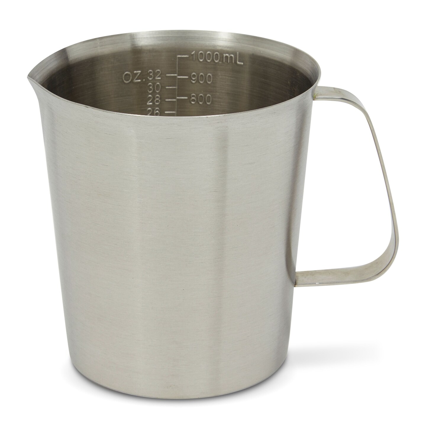 32 oz Stainless Steel Measuring Cup with Handle, Metal Pitcher with Ounces  and Milliliters Marking (1000 ml)