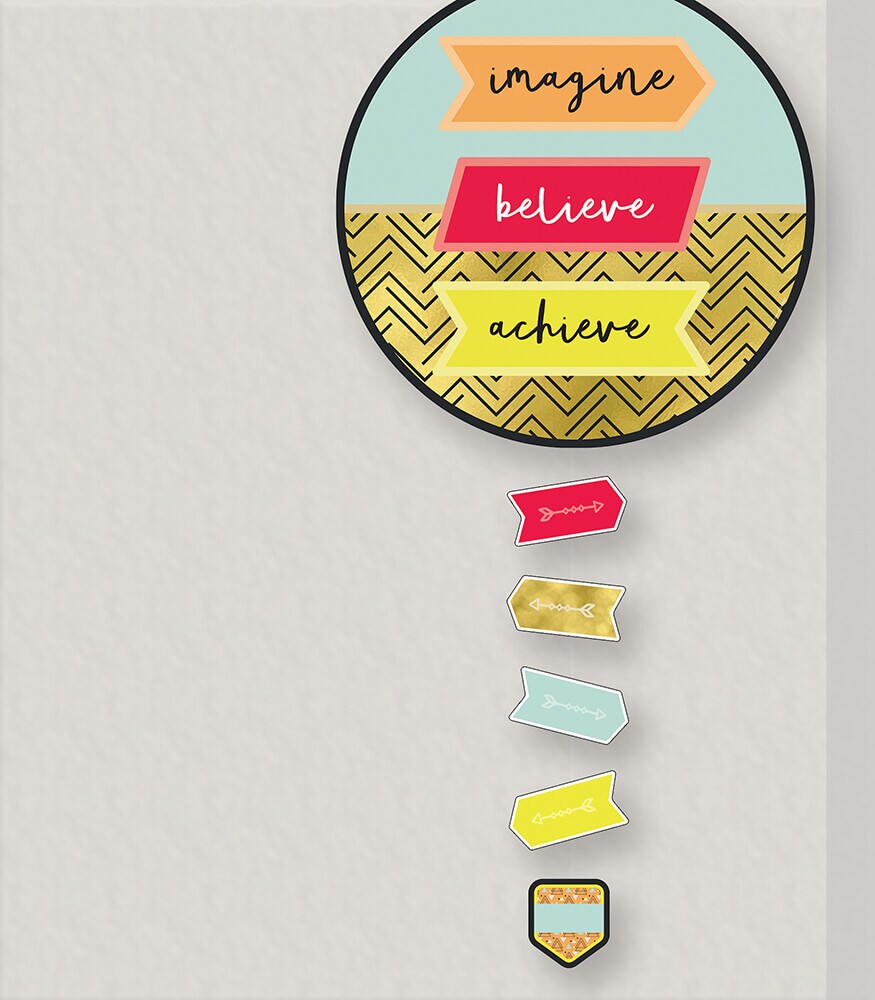 Carson Dellosa – Aim High Arrows Colorful Cut-Outs, Classroom Décor, 42 Pieces