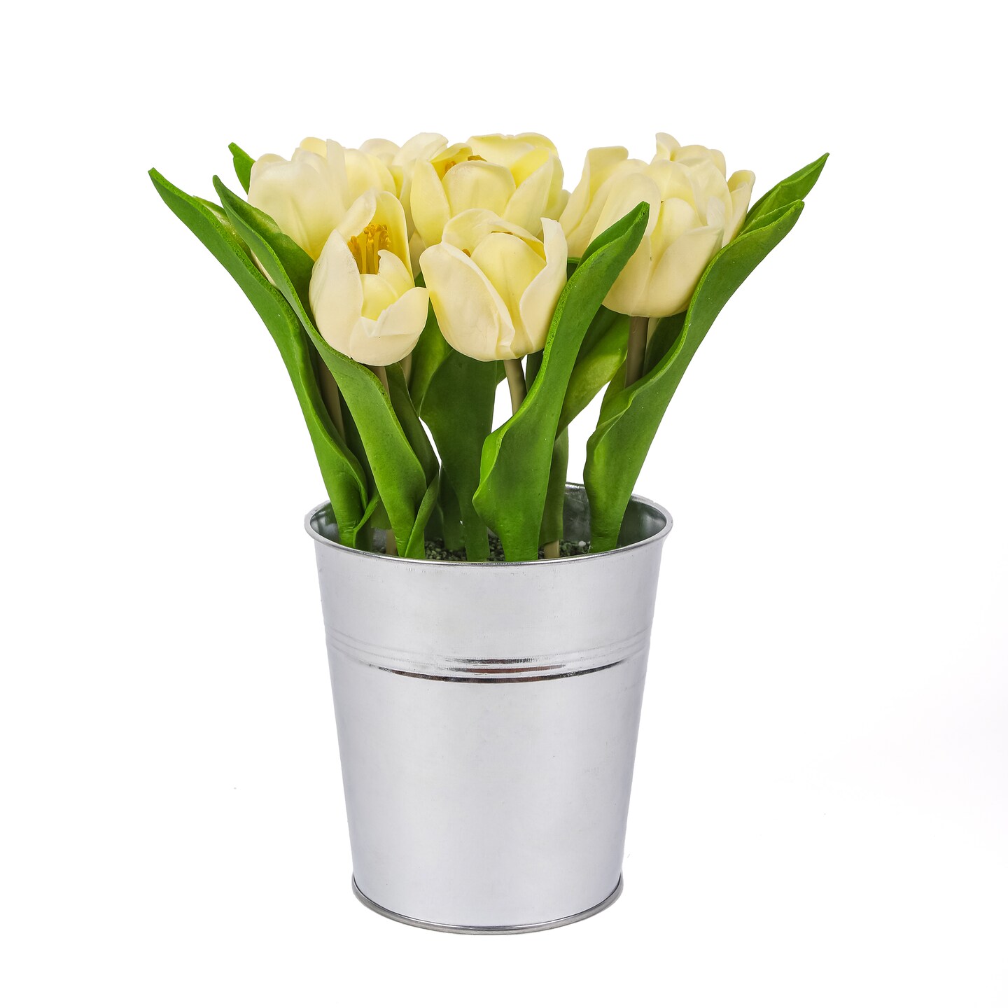 9&#x22; Light Yellow Tulip Bouquet