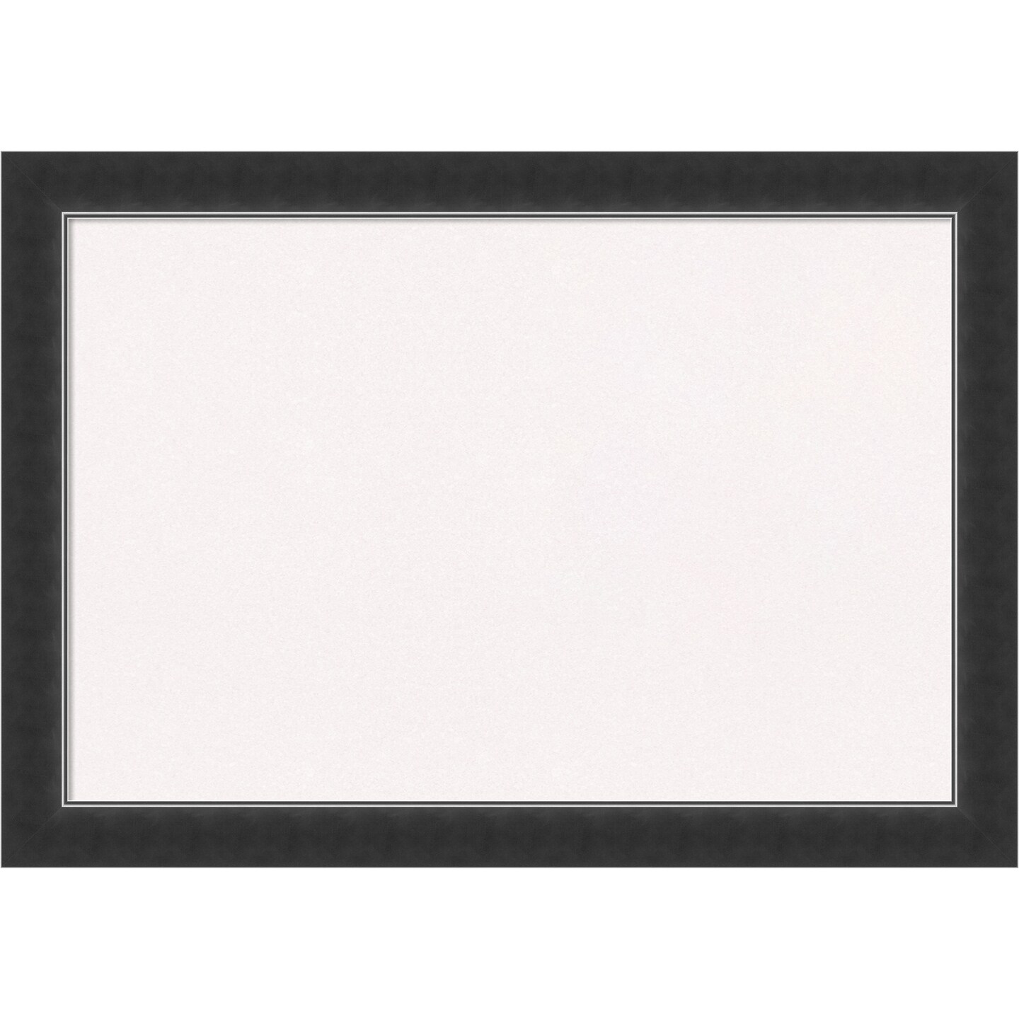 Corvino Black Narrow Wood Framed Corkboard, White Cork