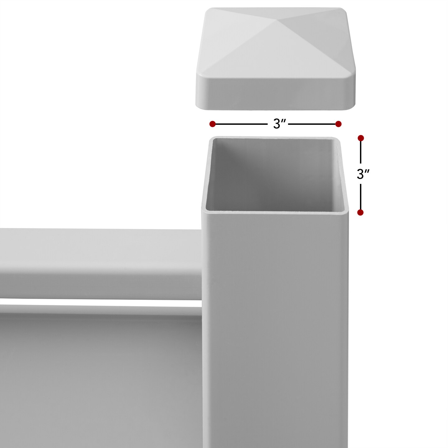 Casafield Privacy Screen - Outdoor Vinyl Fence Panel Enclosure for AC / Trash Bins / Pool Equipment