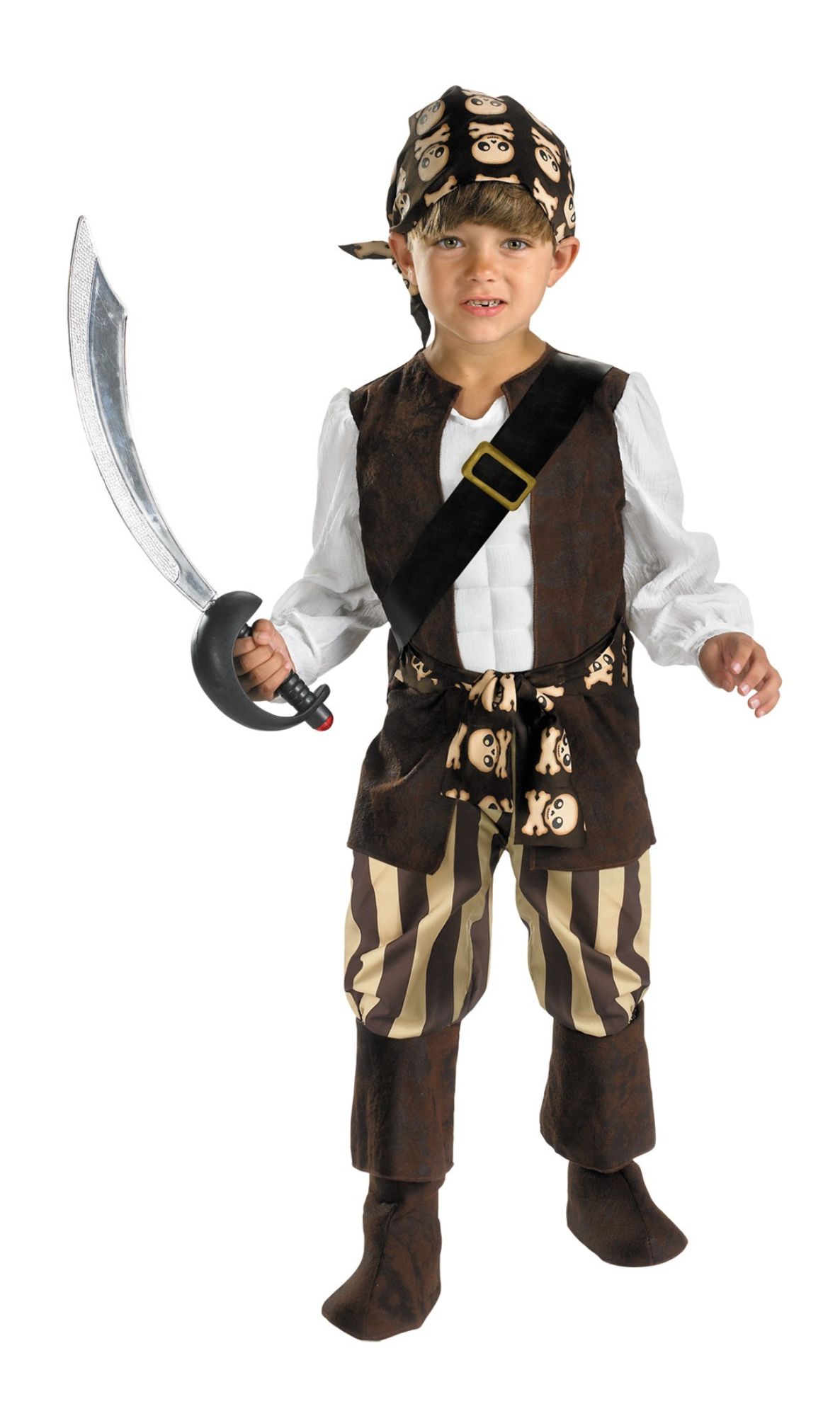 The Costume Center Brown and White Rogue Pirate Child Halloween Costume - Small