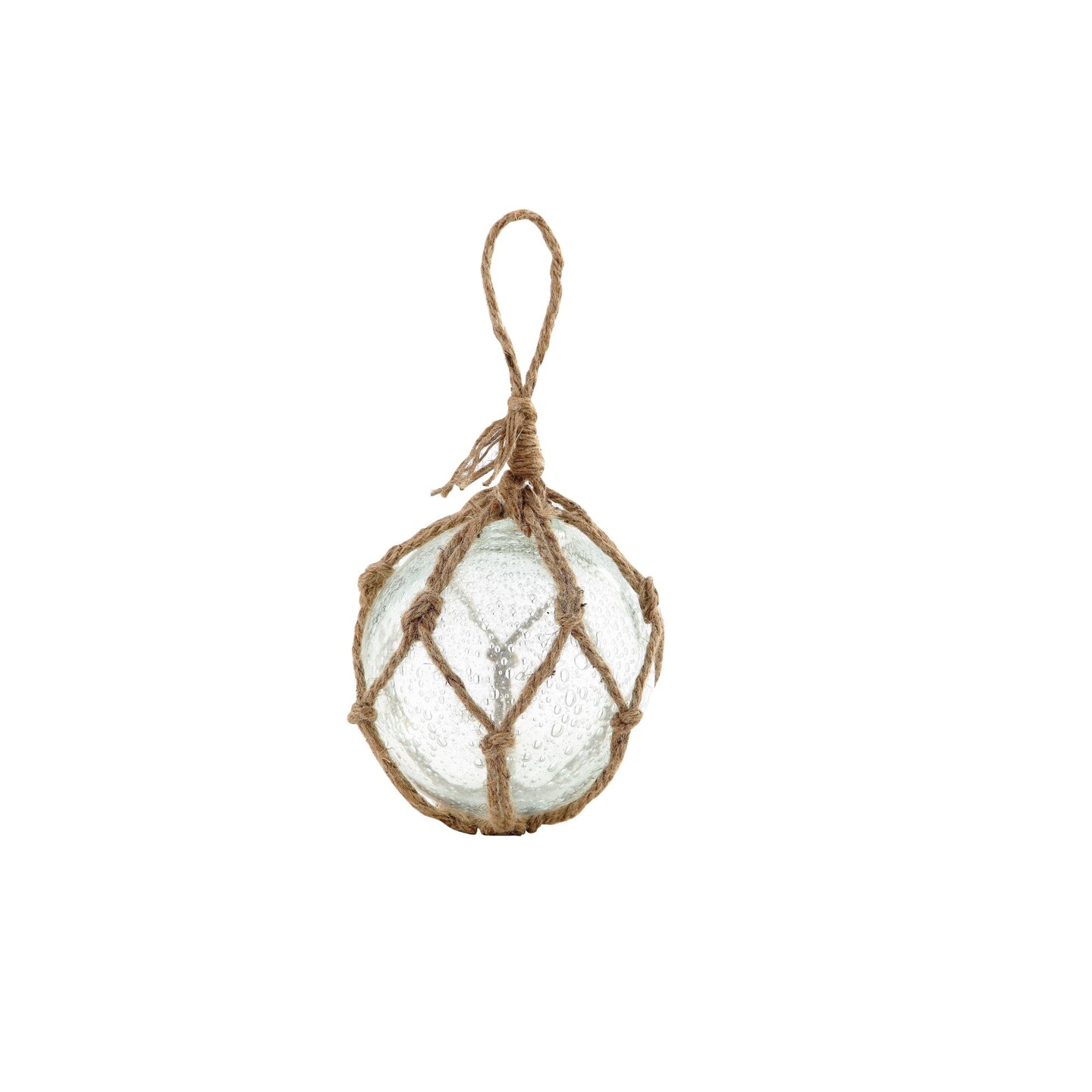 CC Home Furnishings Hand Blown Glass Decorative Hanging Ball - 6&#x22; - Clear