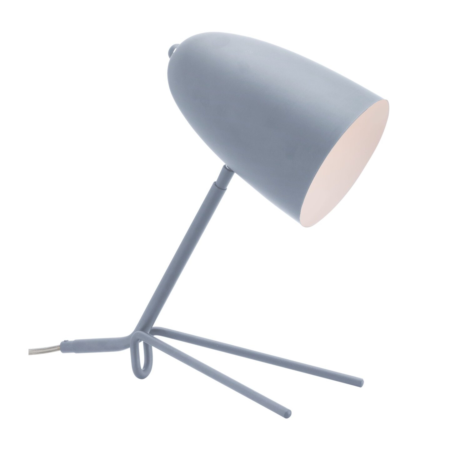 Modern Home 15.5" Matte Gray Modern Style Swivel Table Lamp