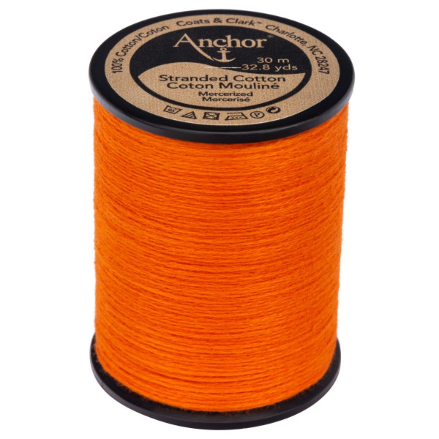 Anchor 6-Strand Embroidery Floss Spool 32.8yd-Tangerine Very Dark