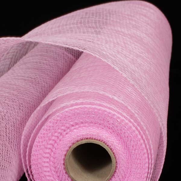 The Ribbon People Pastel Pink Decorating Mesh Craft Ribbon 21&#x22; x 60 Yards