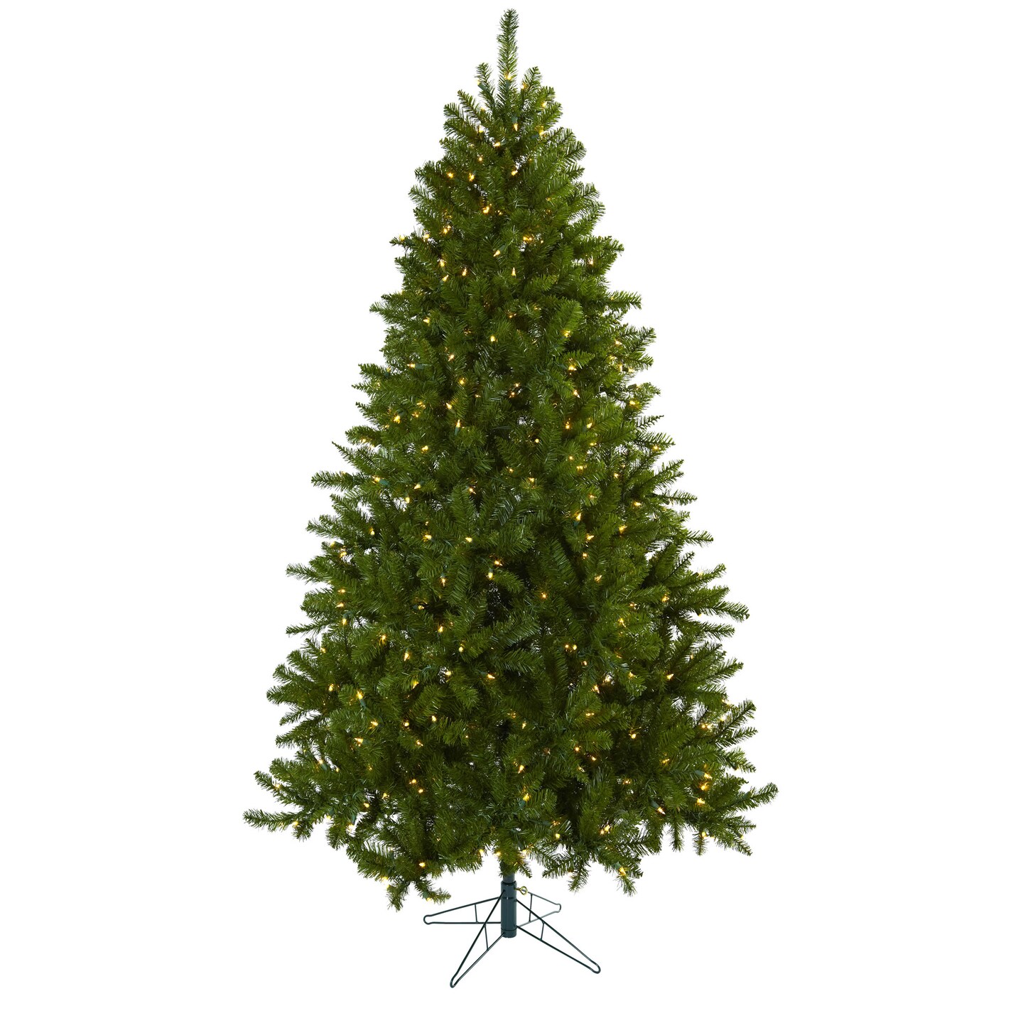 Nearly Natural 7.5&#x27; Pre-Lit Windermere Artificial Christmas Tree, Clear Lights